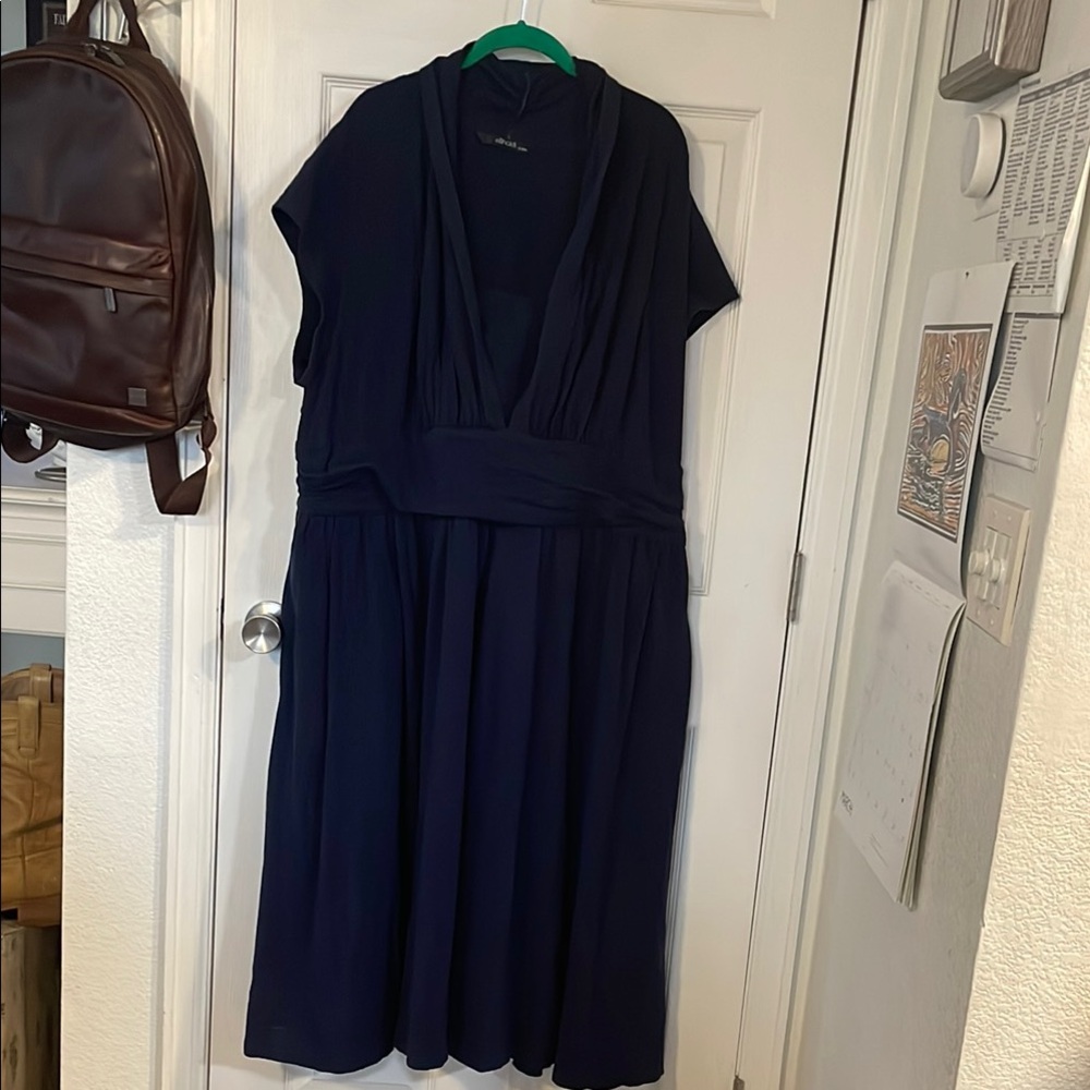 Elegant Navy Blue Women's Dress